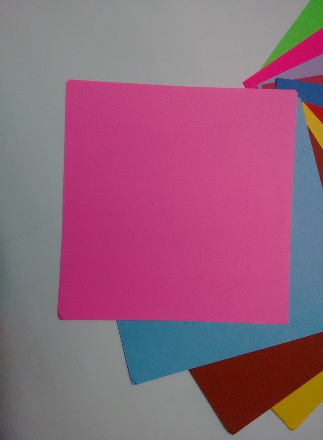BeeMall Origami Papers 100 Sheets 10 Different Colours - Both Side Solid Colours Size 15 X 15 cm with Origami Ebook For Creativity Development - Image 3